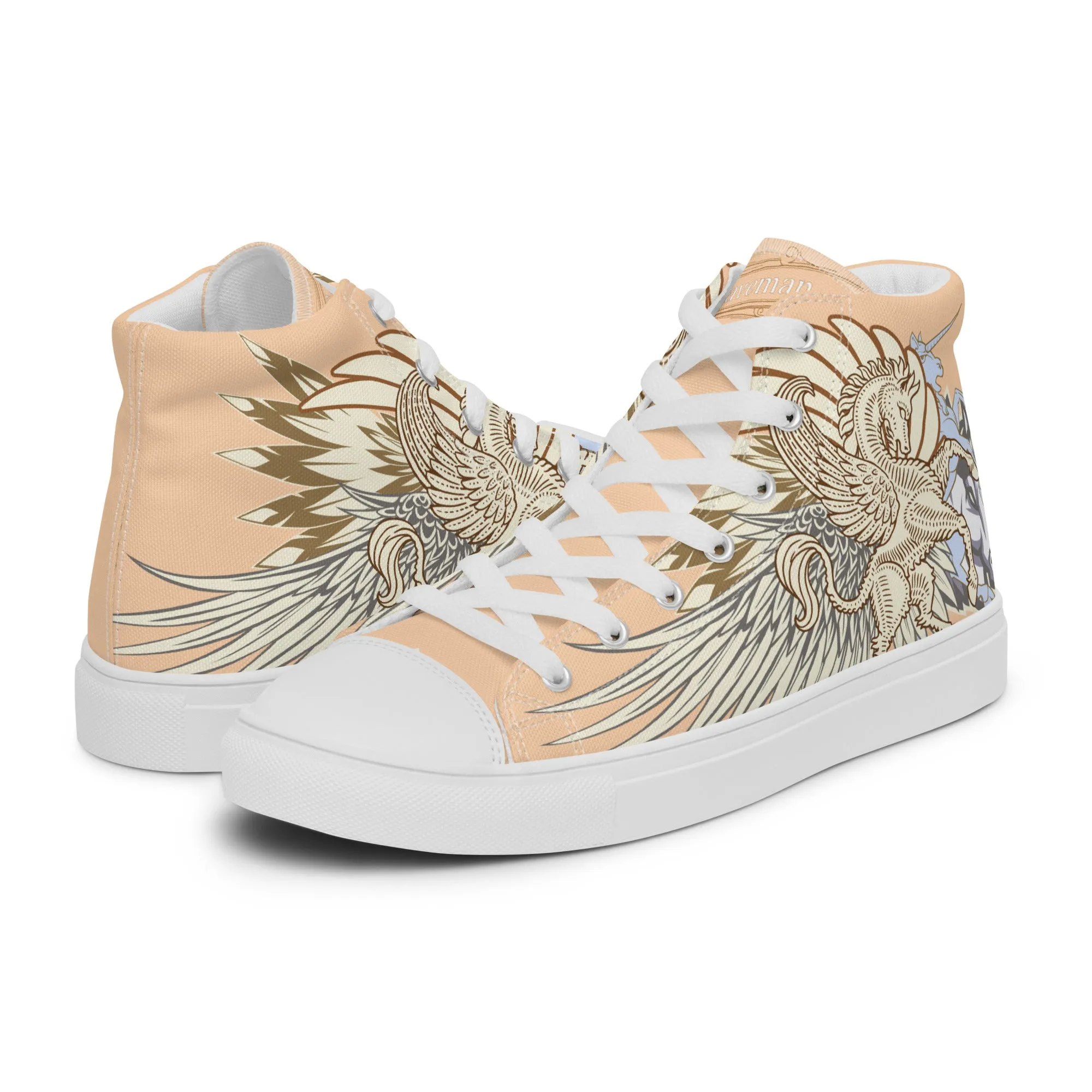 Pegasus Foemina high top canvas shoes