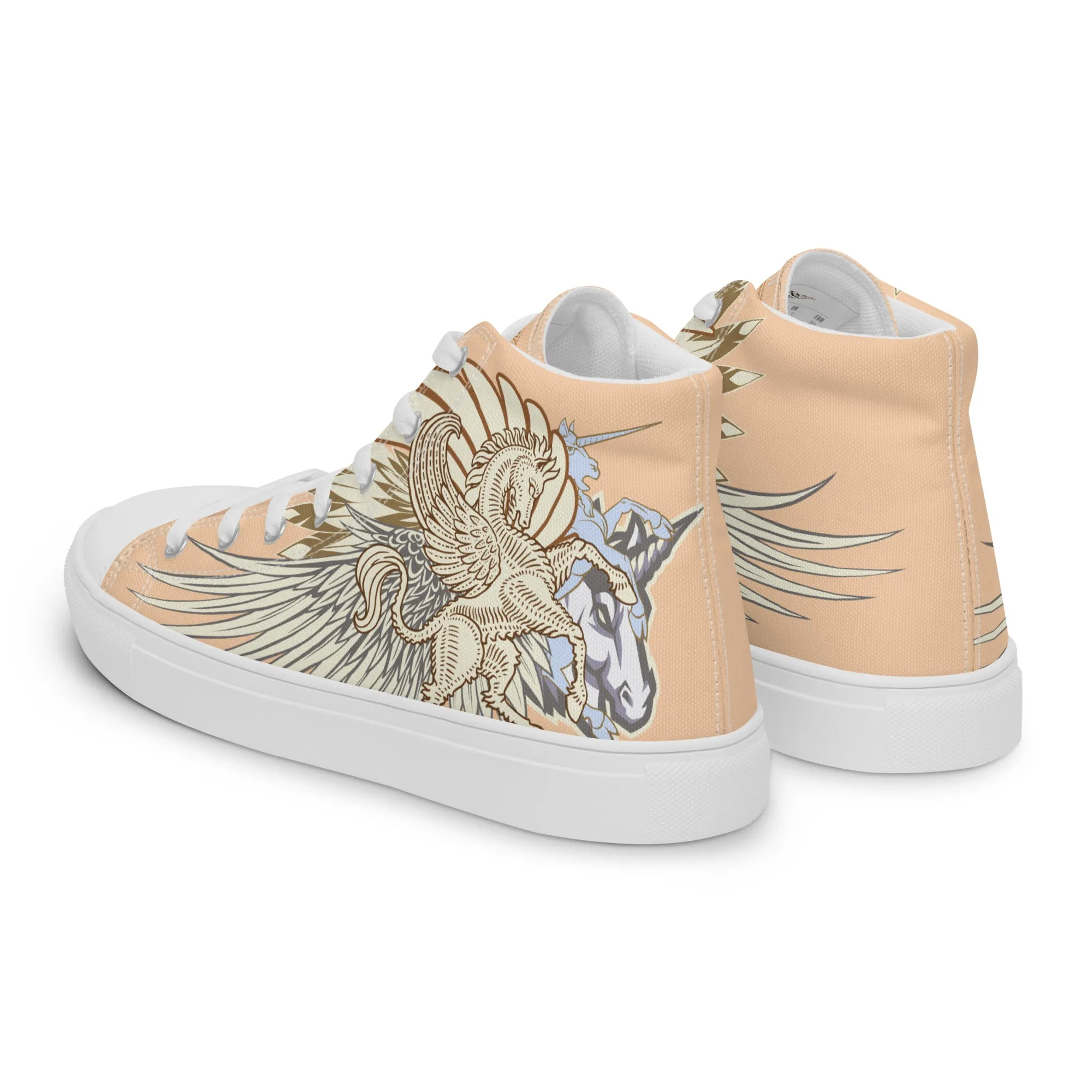 Pegasus Foemina high top canvas shoes