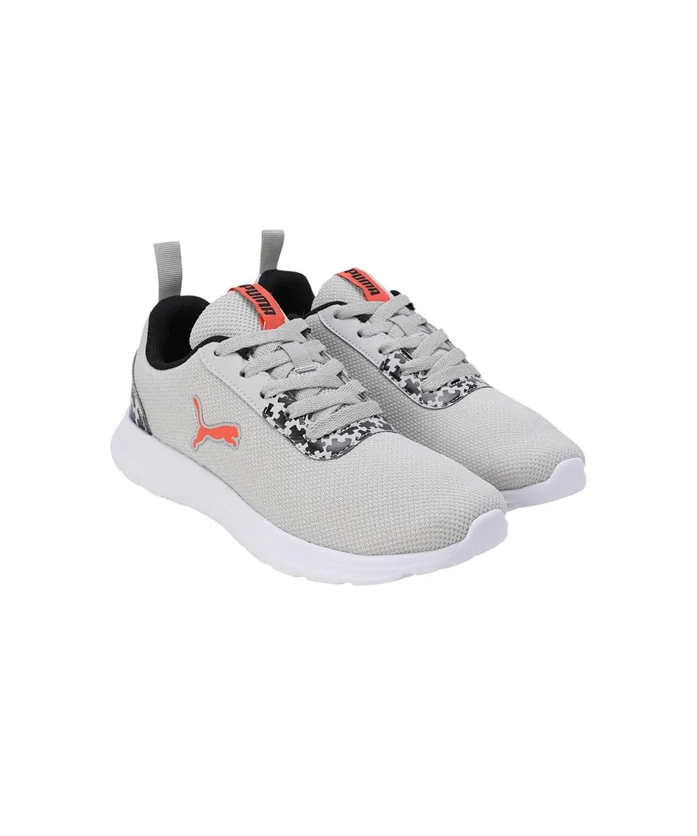 Puma Unisex-Kid Spacestrix JR Gray Violet-Nasturtium-Black Running Shoe - 3 UK (39461303)