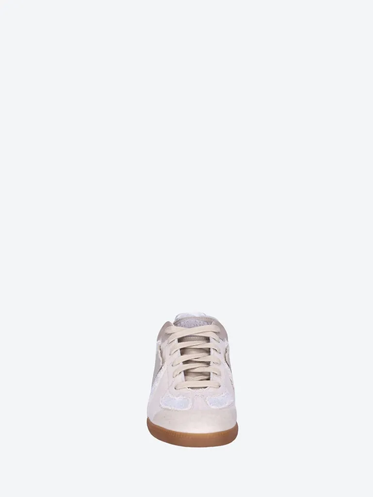 Replica inside out leather sneakers