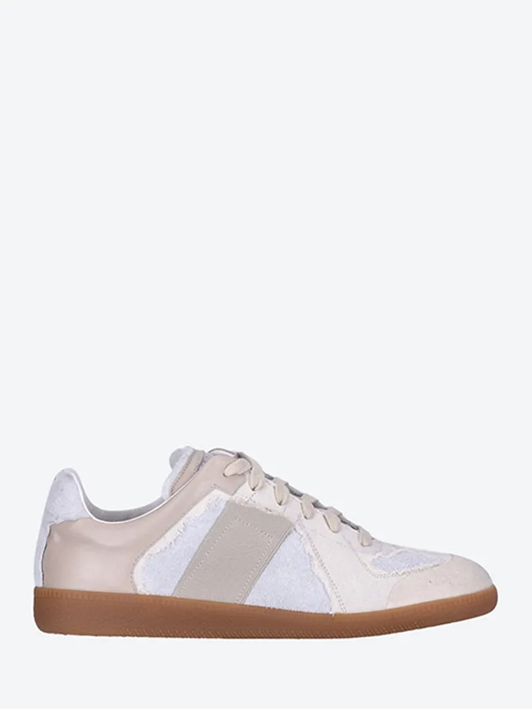 Replica inside out leather sneakers