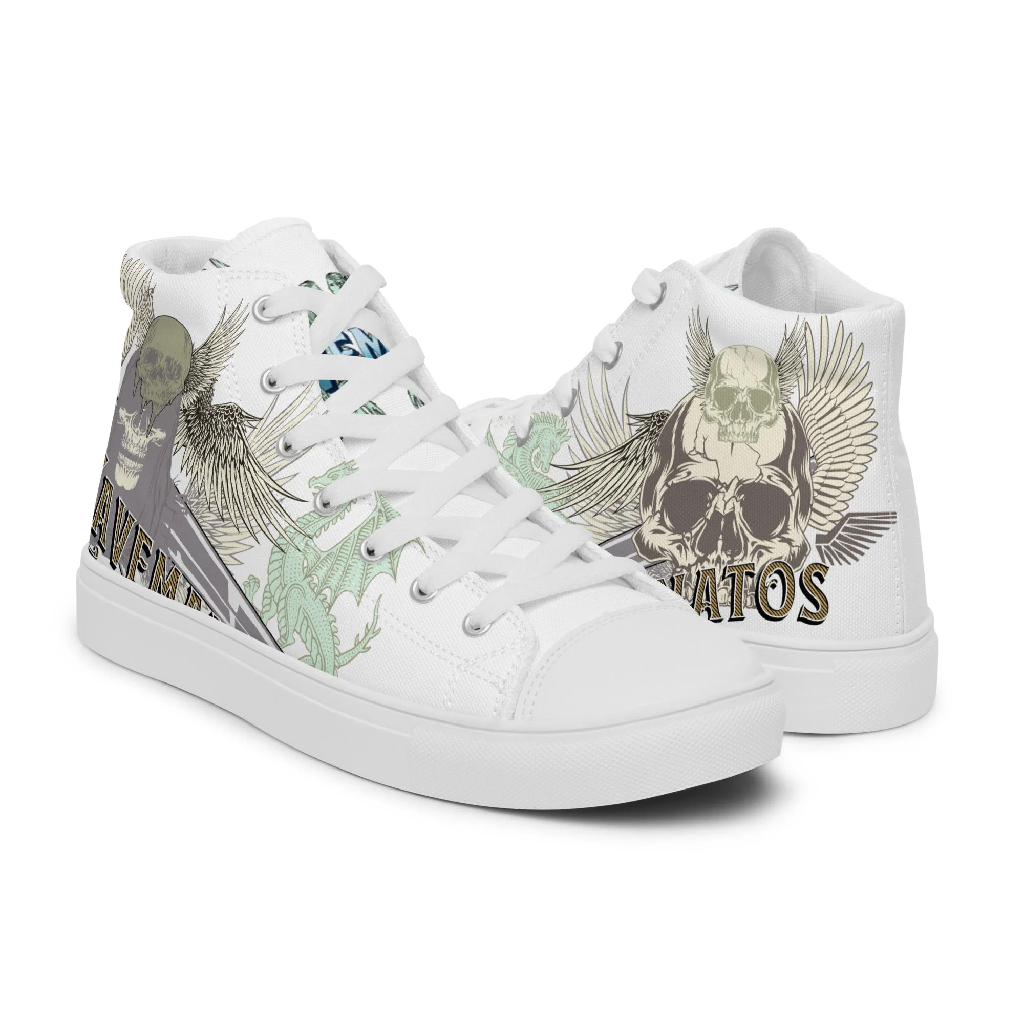 Thanatos high top canvas shoes