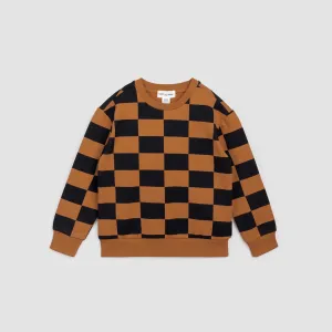 The Bronze Checkerboard Sweatshirt - KIDS