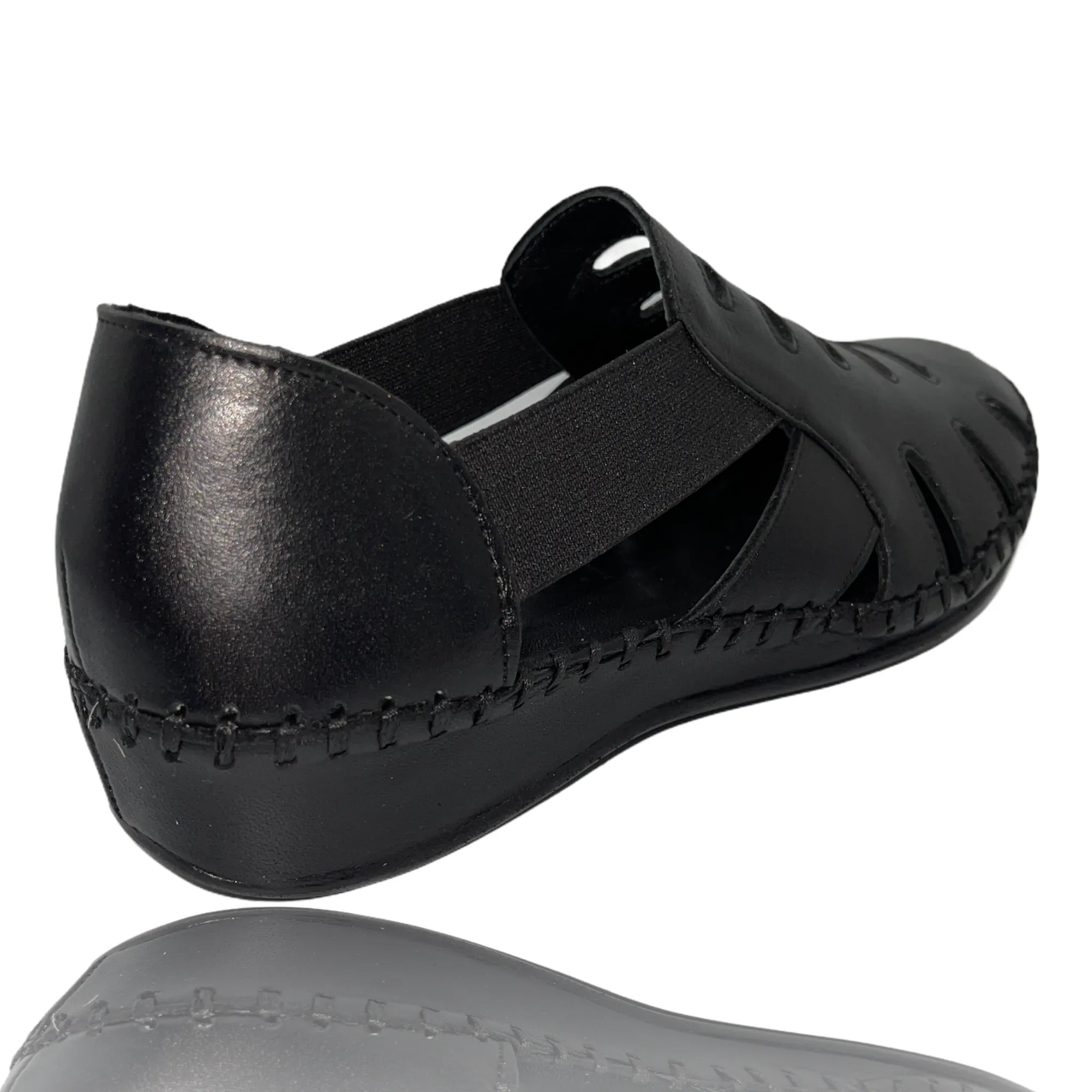 The Maerdy Black Leather Sandal Final Sale!