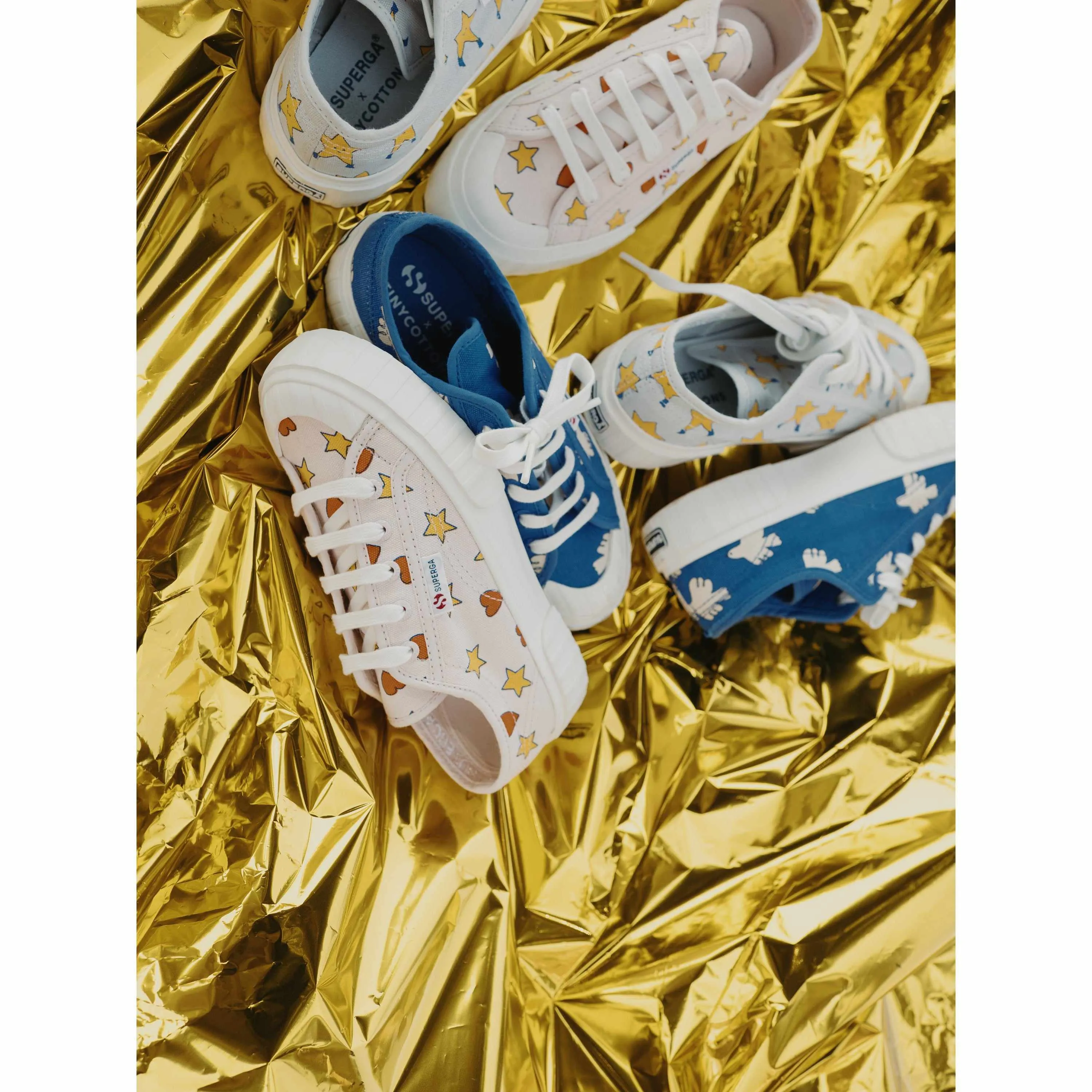 Tiny Cottons x Superga - Hearts & Stars sneakers