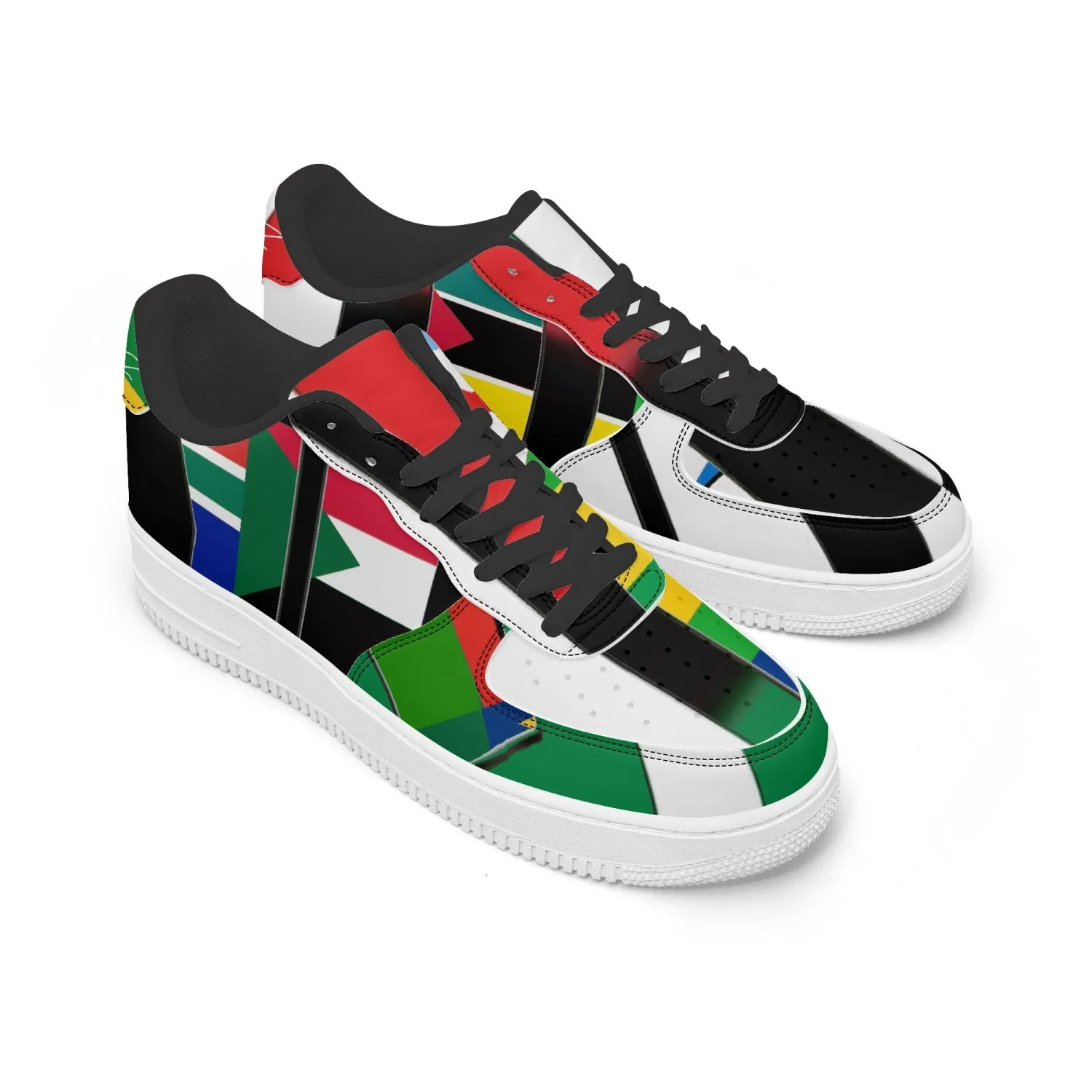 TREADZ Rare Africa Low-Top Leather Sports Sneakers