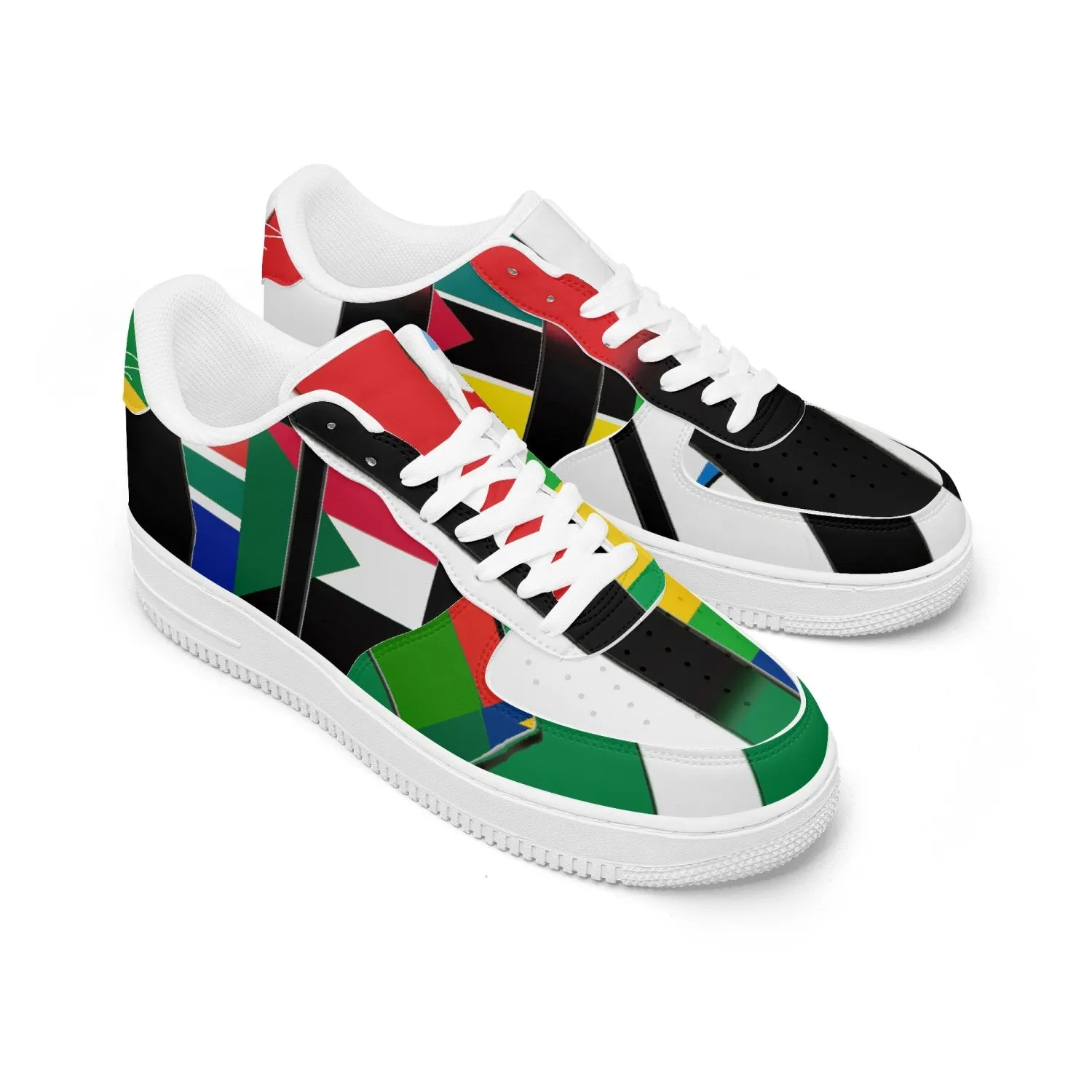 TREADZ Rare Africa Low-Top Leather Sports Sneakers