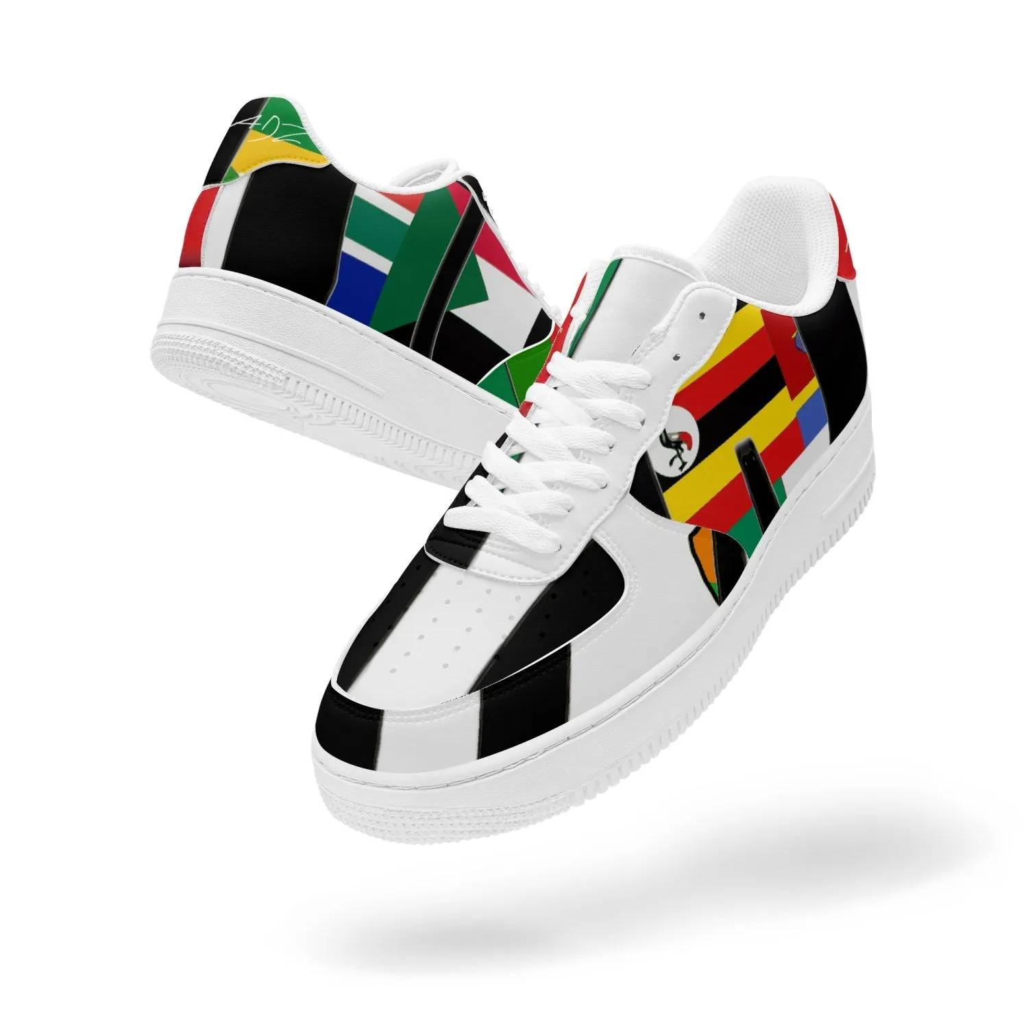 TREADZ Rare Africa Low-Top Leather Sports Sneakers