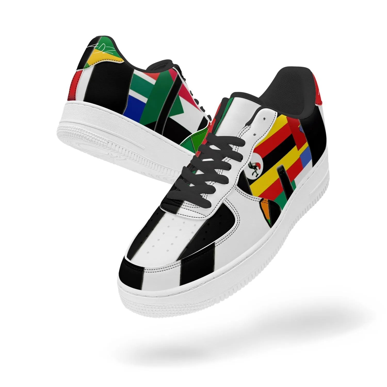 TREADZ Rare Africa Low-Top Leather Sports Sneakers