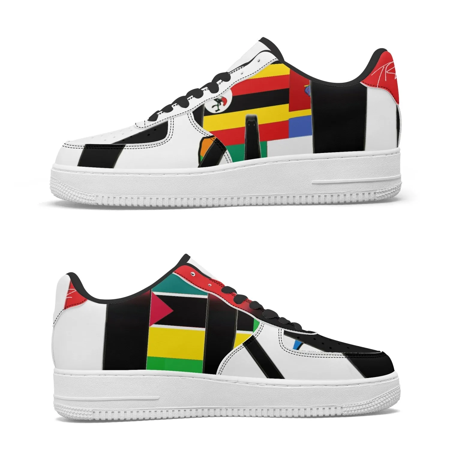 TREADZ Rare Africa Low-Top Leather Sports Sneakers