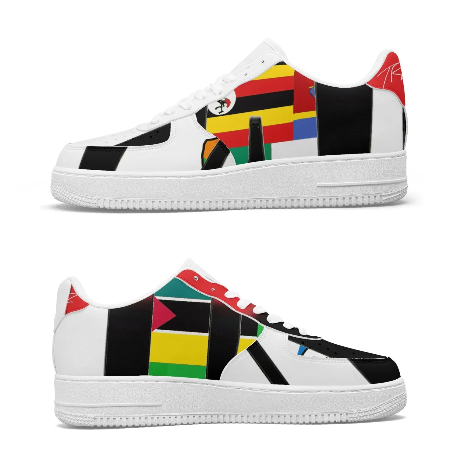 TREADZ Rare Africa Low-Top Leather Sports Sneakers