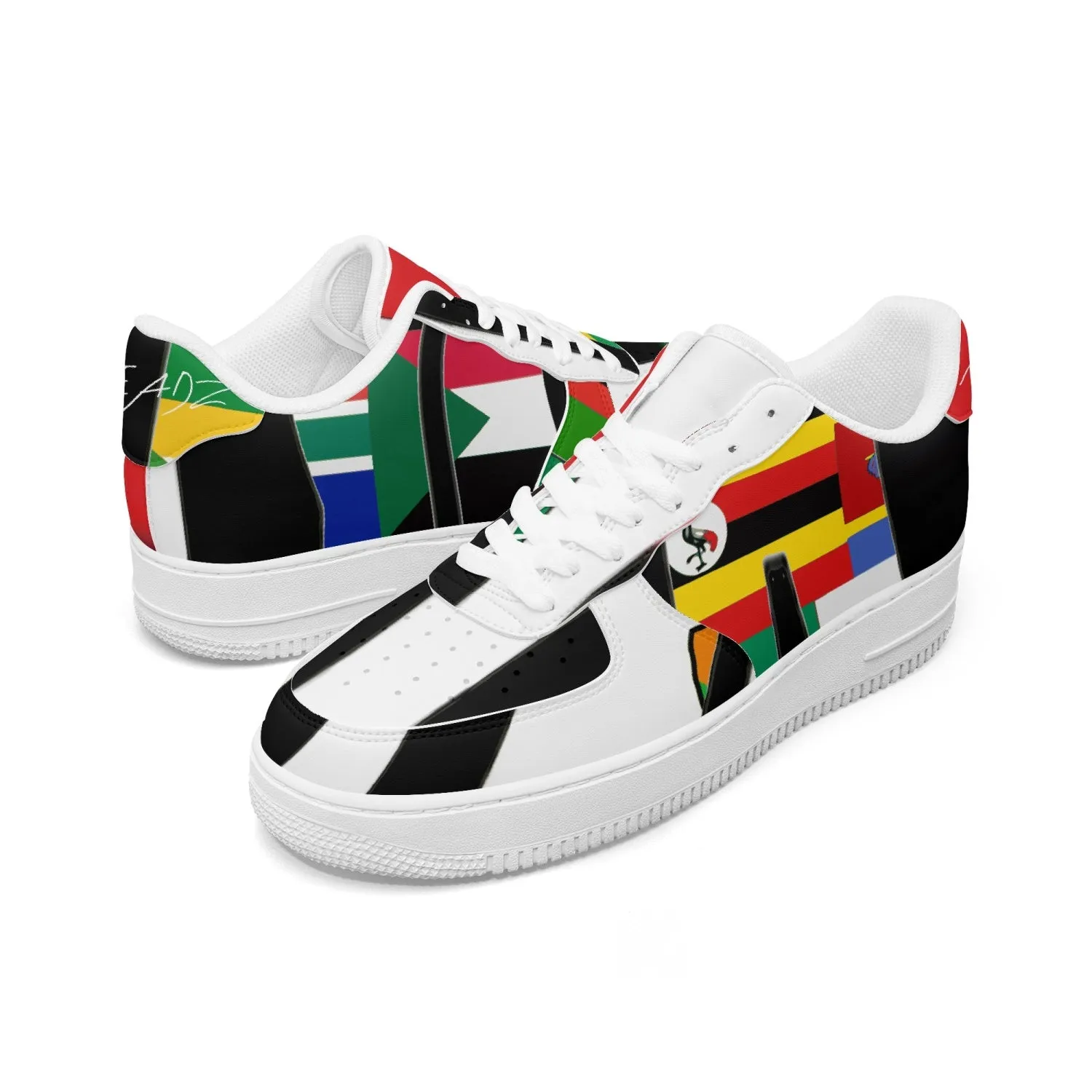 TREADZ Rare Africa Low-Top Leather Sports Sneakers