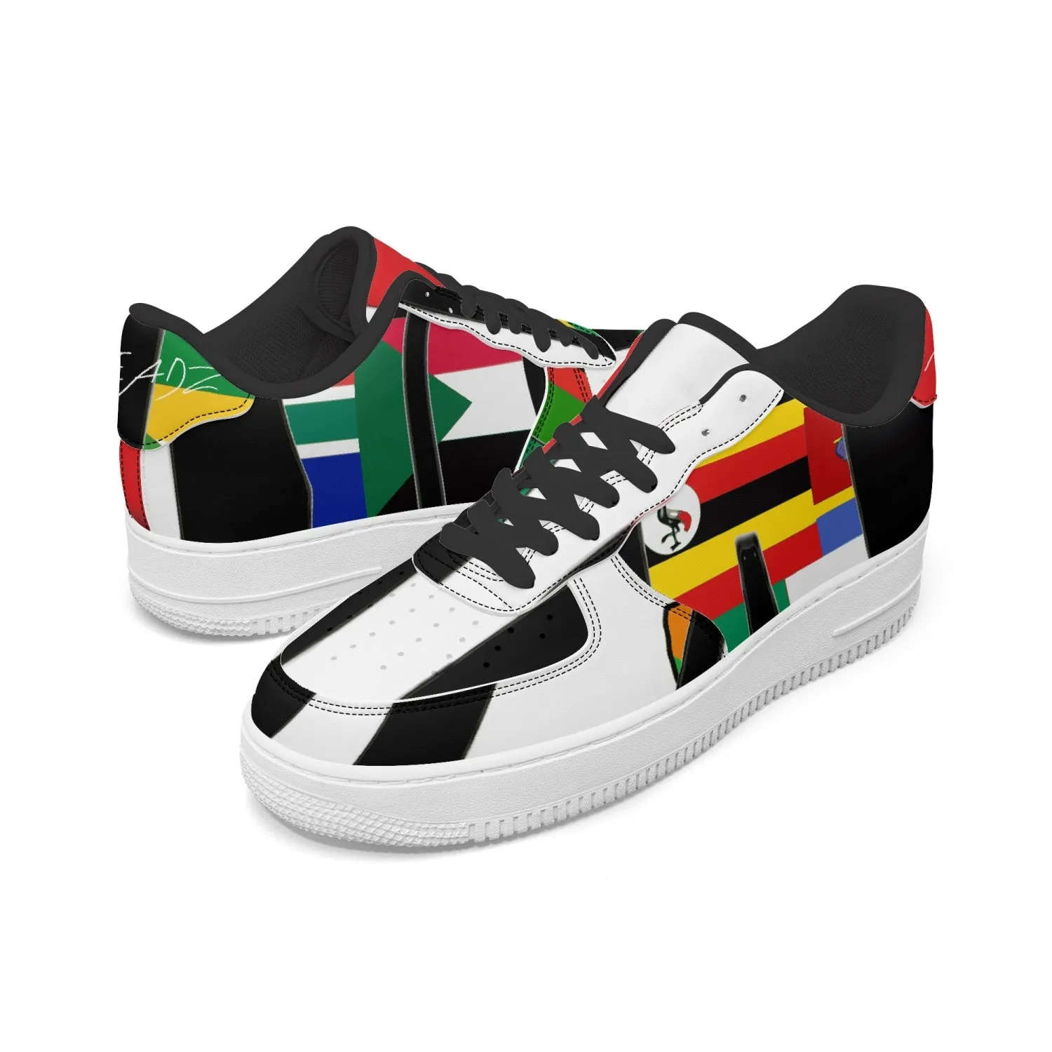 TREADZ Rare Africa Low-Top Leather Sports Sneakers