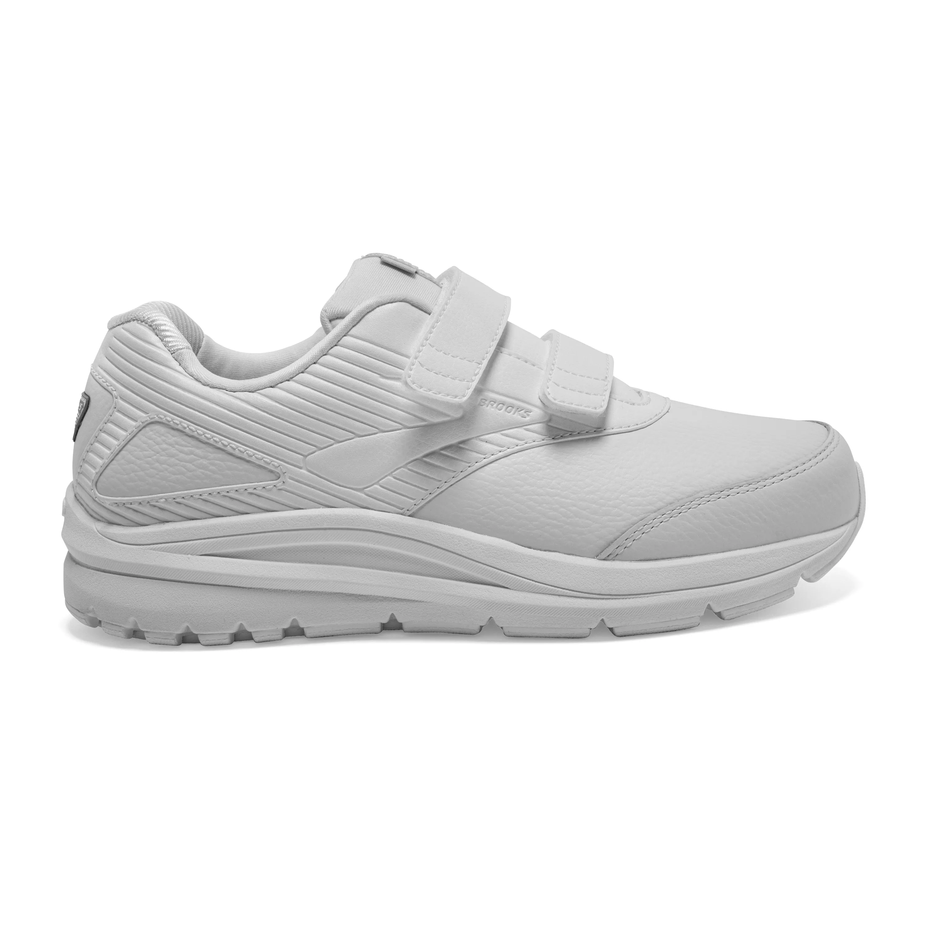 Women's Brooks Addiction Walker V-Strap 2 Color: White/White (WIDE WIDTH)