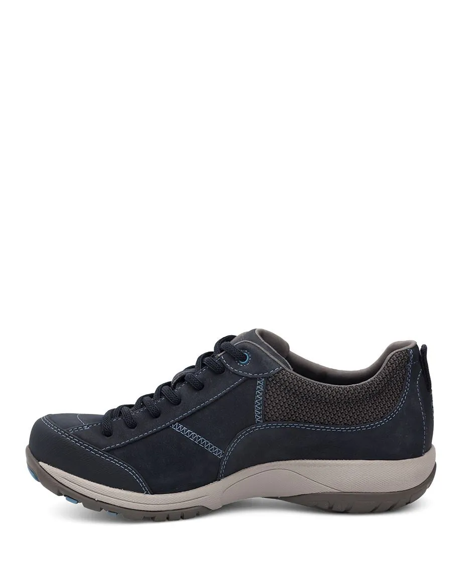 Women's Dansko Paisley Color: Navy Milled Nubuck