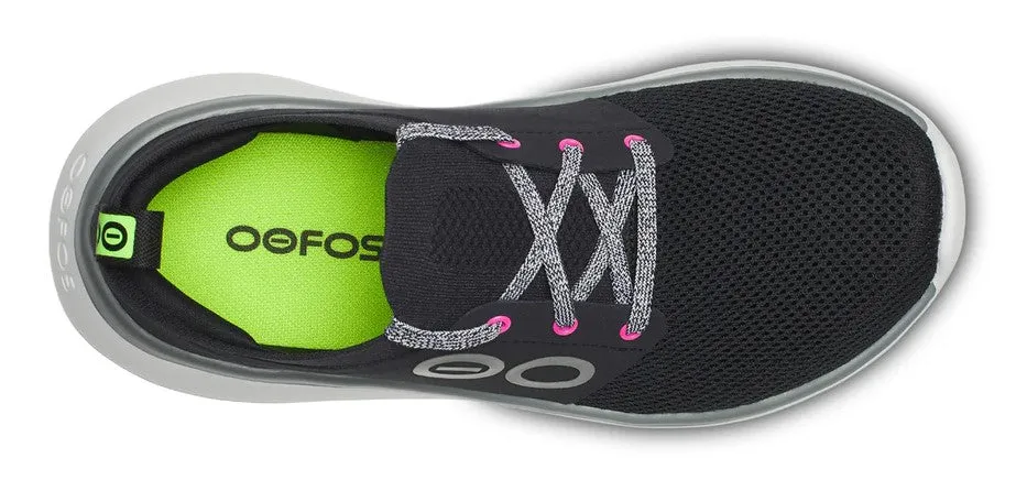 Women's Oofos OOmy Stride 5077WHTBLK Color: White/Black